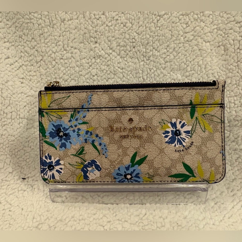 Kate Spade Flower Floral Large Slim Card Holder